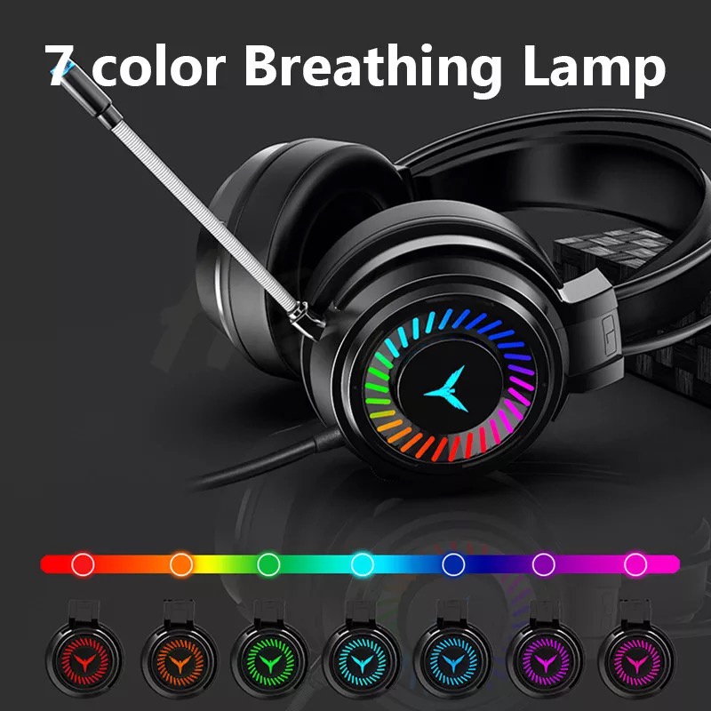 Tai Nghe Chơi Game 4D Cổng Usb + 3.5M Có Đèn Led 7 Màu Cho Ps4 Xbox One Pc PUBG