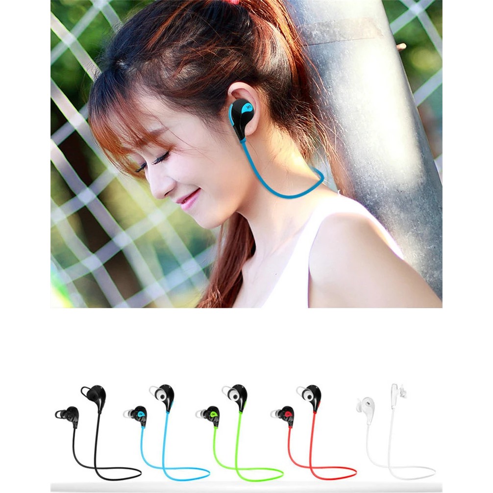 Tai nghe thể thao 2 tai D-26 màu xanh dương