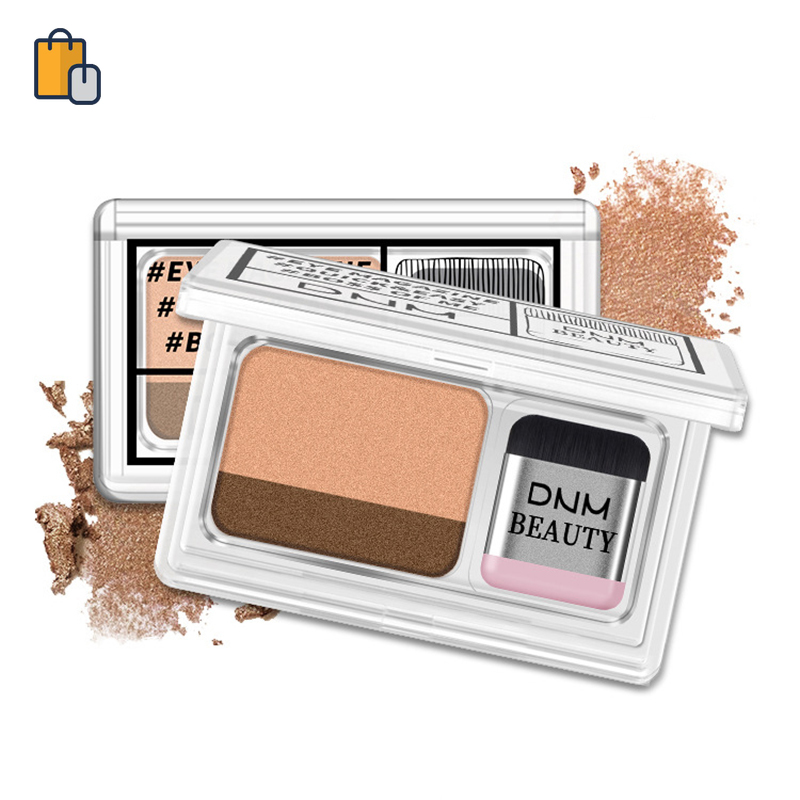 (Hàng Mới Về) Bảng Phấn Mắt Hai Màu Gradient Ánh Ngọc Trai Không Thấm Nước Chống Nhòe Dnm