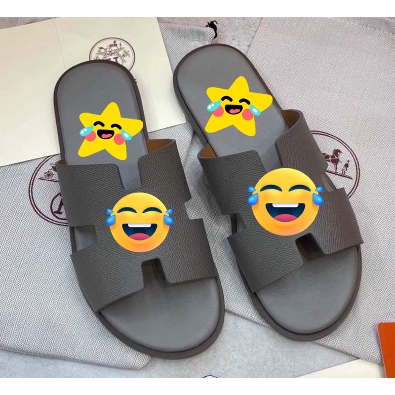 Dép nam nữ quai da quai ngang size 35_43
