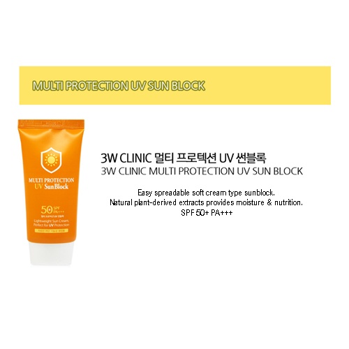 Kem chống nắng 3W CLINIC SPF50+ PA+++ 70ml