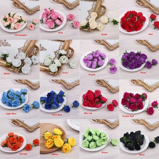 Hoa Hồng Giả Bằng Lụa Dùng Trang Trí