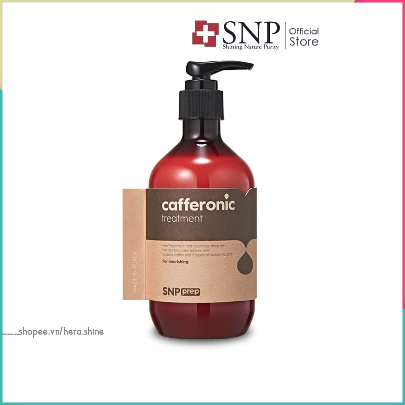 Dầu Xả Tóc Suông Mượt SNP Prep Cafferonic Treatment Cho Tóc Khoẻ Mềm Mại Không Sơ Rối