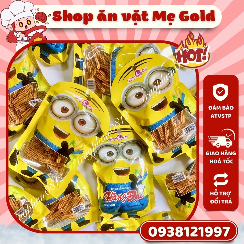 Snack hình khoai tây chiên Minions Hằng Đại (gói 20g)
