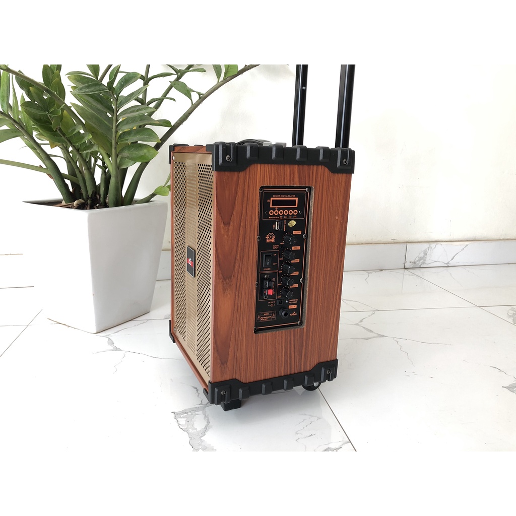 Loa kẹo kéo, xách tay di động Blutooth, karaoke không dây BOME - Bass 20, 2 míc nhỏ gọn - cực chất, gia đình,du lịch