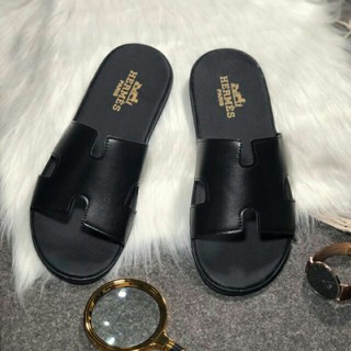 dép nam quai ngang da chữ H (ảnh shop chụp)
