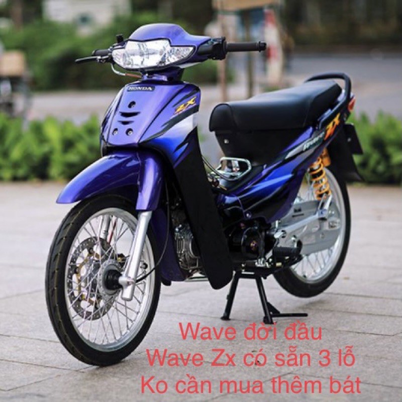 Giỏ - rổ inox xe máy Wave 50cc, Zx, anpha 1999-2021