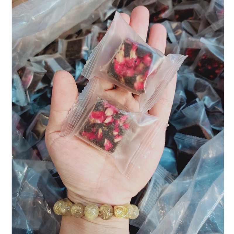 Trà hoa cúc - trà viên hoa cúc đường phèn mật ong - đường đen