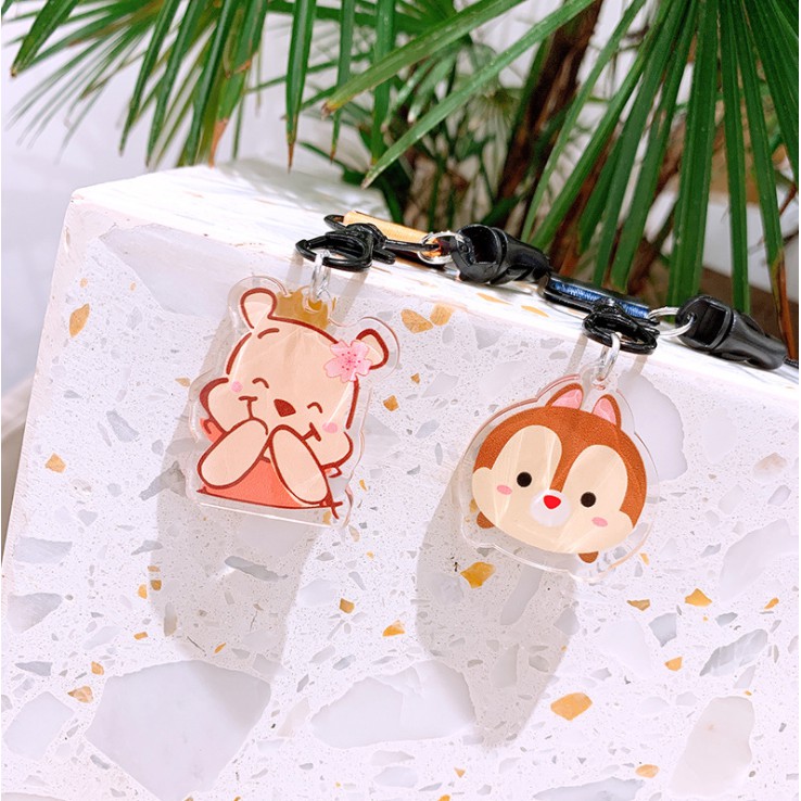 Dây đeo thẻ học sinh nhân viên văn phòng đa năng strap điện thoại có sticker nhựa hoạt hình đáng yêu lanyard