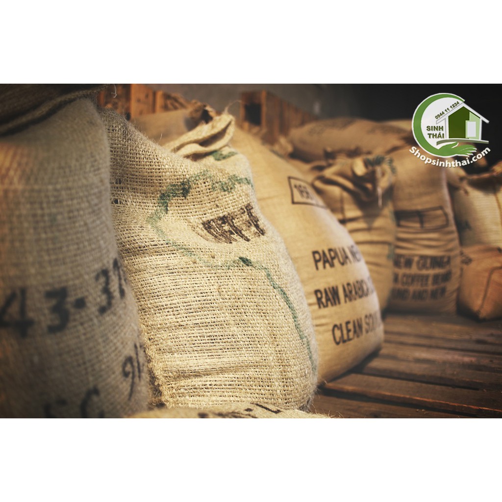 Bao bố cũ thô đã qua sử dụng - bao bố phế - bao bố trải công trình, bọc chậu cây 75cm x 105cm