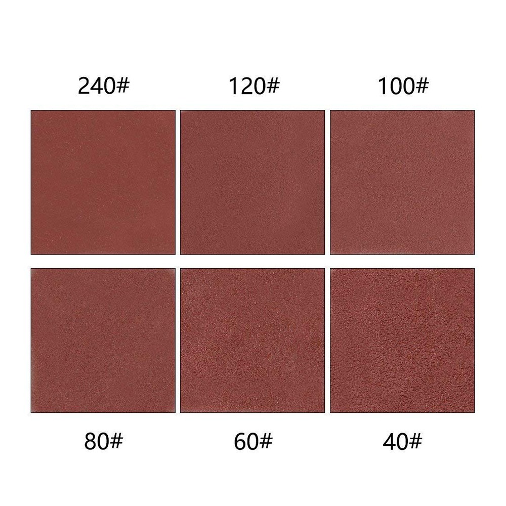 Set 60 miếng giấy nhám tam giác 3-1 / 8 Inch, 40 60 80 100 120 240 M8Vn
