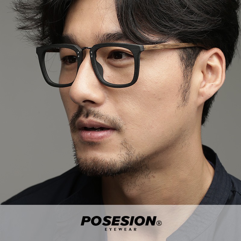 Gọng kính gỗ Posesion Gawa phong cách Retro mắt kính nam chính hãng thiết kế tại Nhật Bản