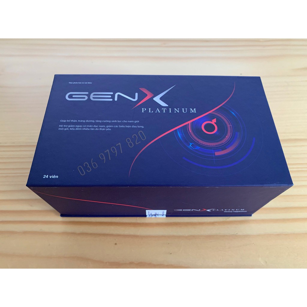 Viên uống GEN X PLATINUM  Hỗ trợ sức khoẻ sinh lý nam - hộp 24 viên