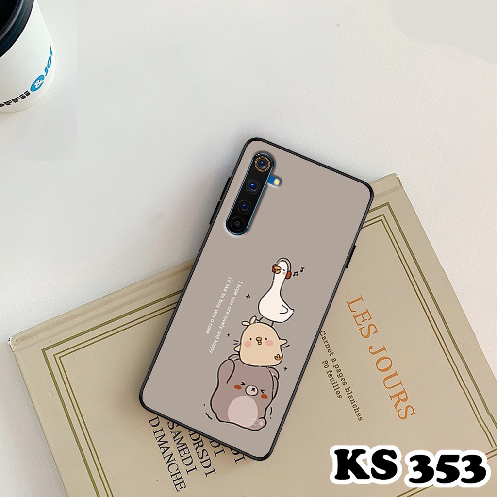 Ốp lưng Oppo Realme 6 - Realme 6 Pro - Ốp Oppo in hình Cat&amp;Bear đáng yêu - Chất liệu TPU siêu bền