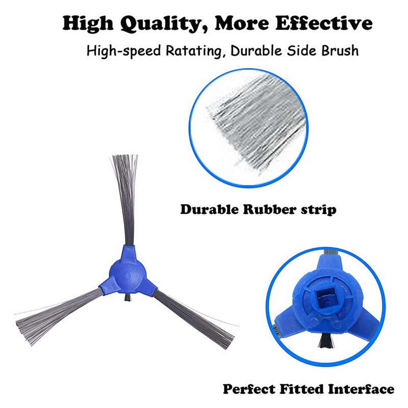 Set 6 Chổi Bên Thay Thế Phù Hợp Cho Robot Hút Bụi Eufy Robovac 11S Robovac 12 Robovac 15C Robovac 30 Robovac 30 Robovac 35C