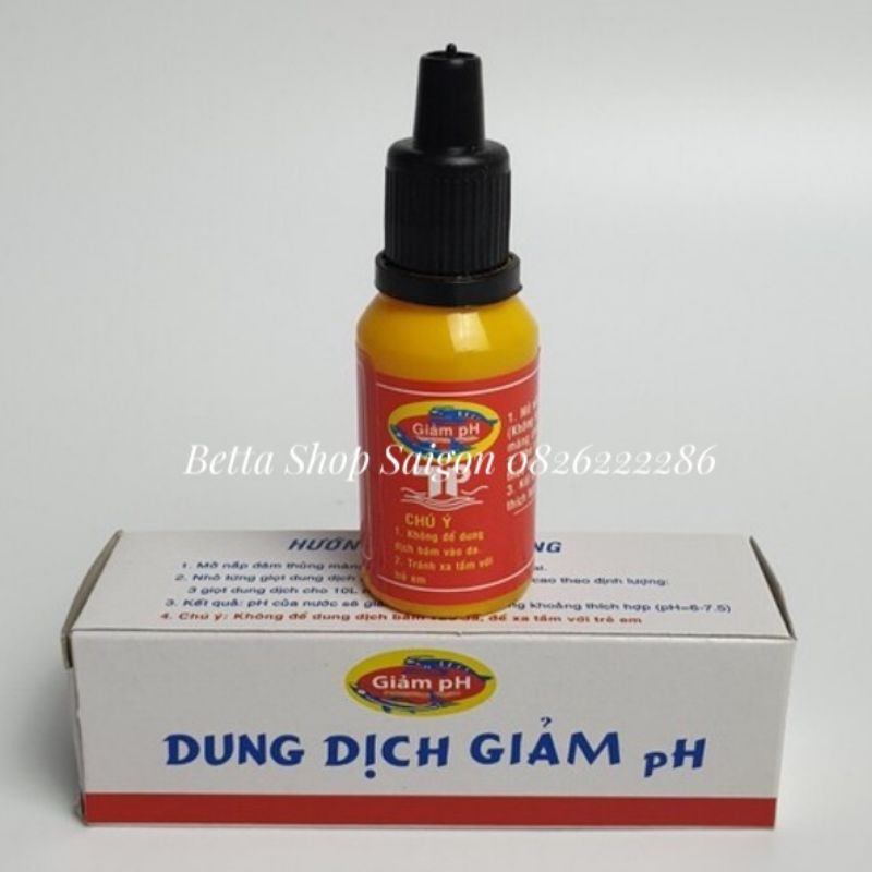 Dung dịch GIẢM pH cho hồ cá cảnh