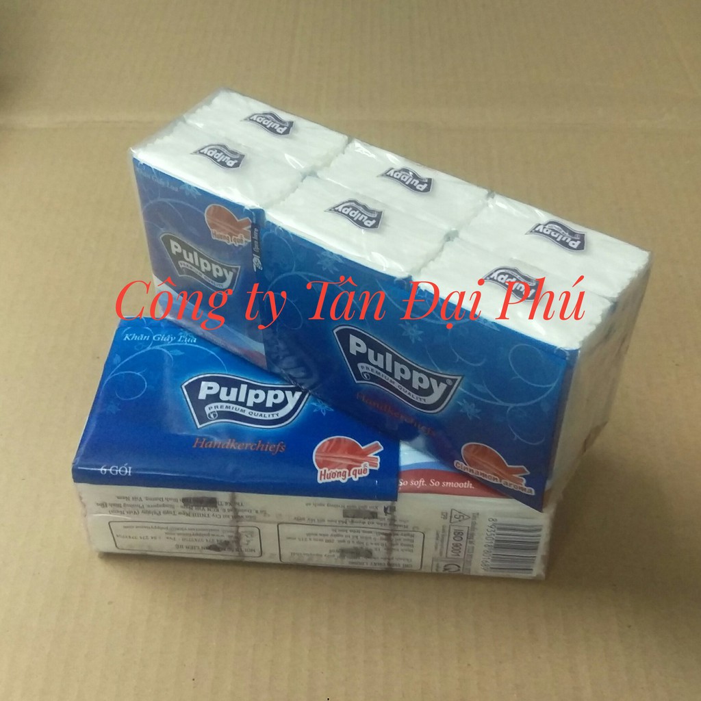 Combo 2 lốc khăn giấy Pulppy hương quế