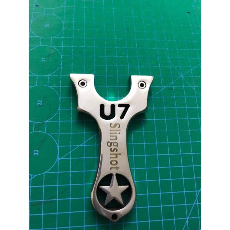 ná U7 inox 304 bóng gương tặng kèm 2 dây và 100 vien bi