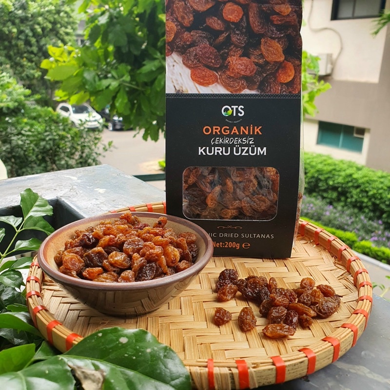 Nho Khô Sultanas Hữu Cơ 200gr OTS Organik - XanhSam Organic