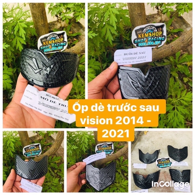 Ốp Dè Trước Sau Các Bon Vision 2014-2022