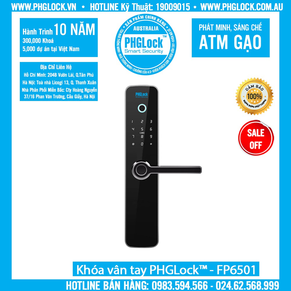 Khóa vân tay PHGLock FP6501