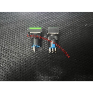 Nút nhấn nhả/đề chữ nhật phi 16-3 chân