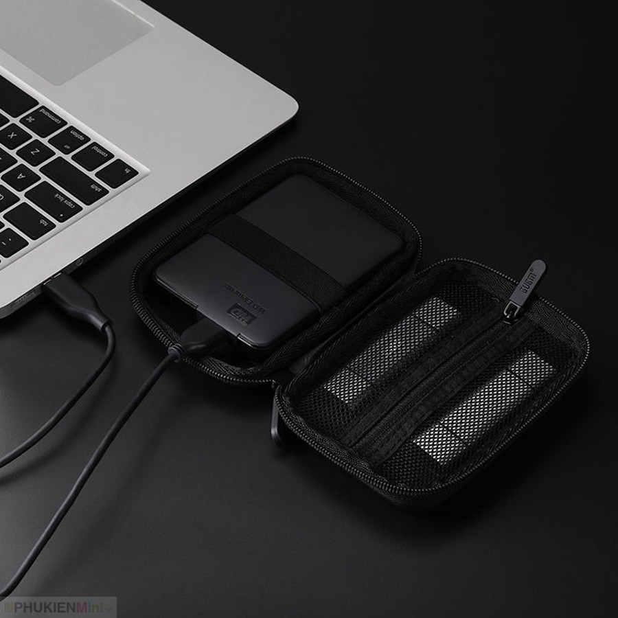 Hộp túi phụ kiện điện thoại BUBM, túi đựng phụ kiện công nghệ chuyên cho ổ cứng di động 2.5in pin sạc dự phòng, cáp sạc
