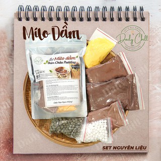 Set Milo Dầm Trân Châu Pudding (16 ly ) - Daily Chill
