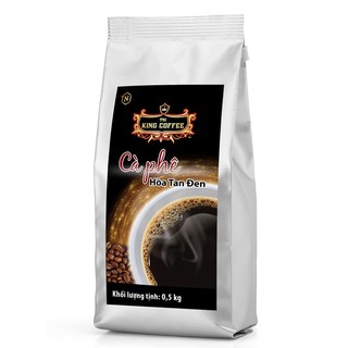 Cà phê hòa tan 100% đen thuần khiết king coffee - túi 500g - không đường - từ hạt cà phê arabica & robusta chọn lọc