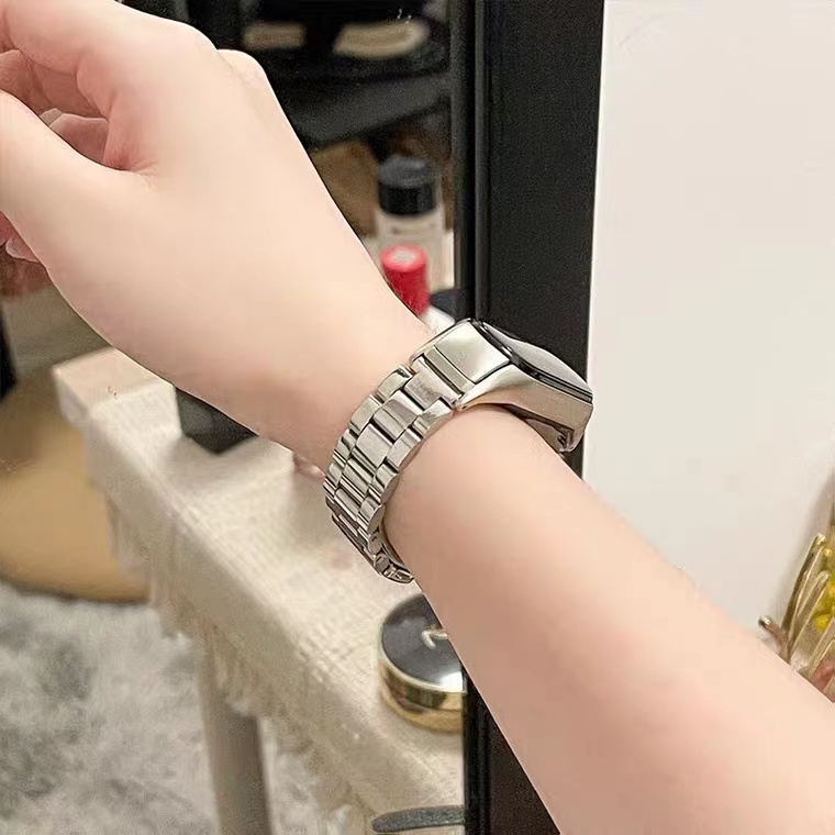 XIAOMI Dây Đeo Thay Thế Chất Liệu Kim Loại Dạng Vòng Tay Cho Mi Band 5 Mi Band 7 6 5 Mi Band 4 3