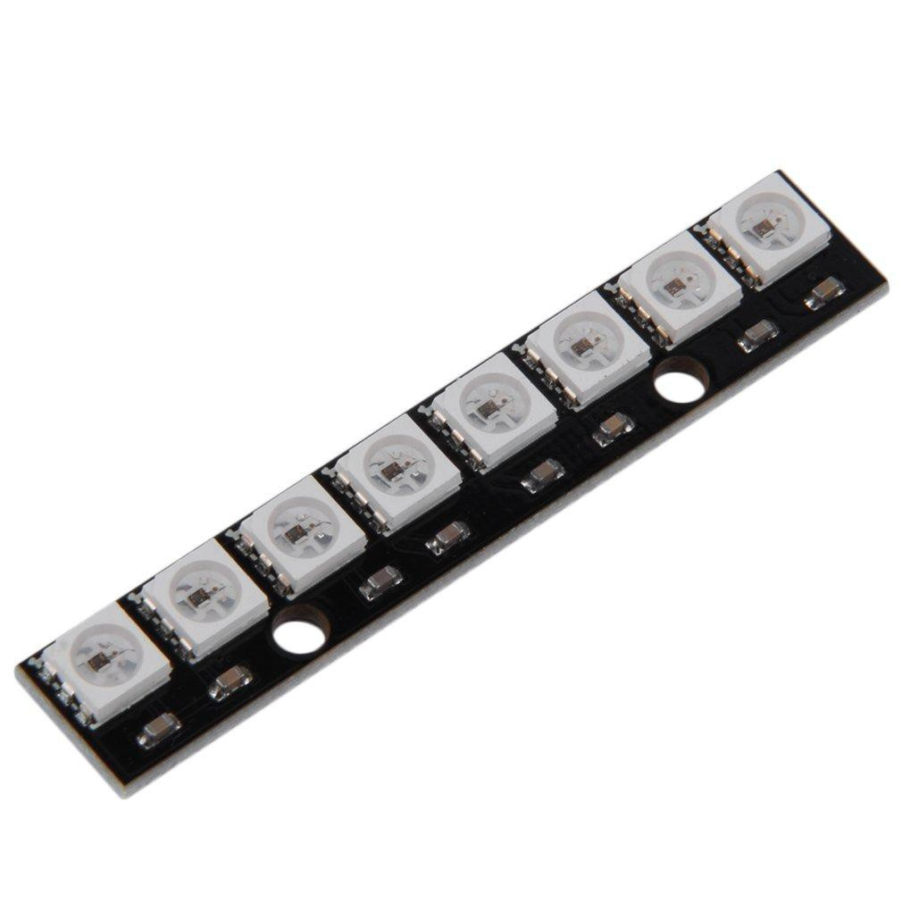 WS2812B 1*8 8-Bit Full Color 5050 RGB LED Lamp Panel Light Black White