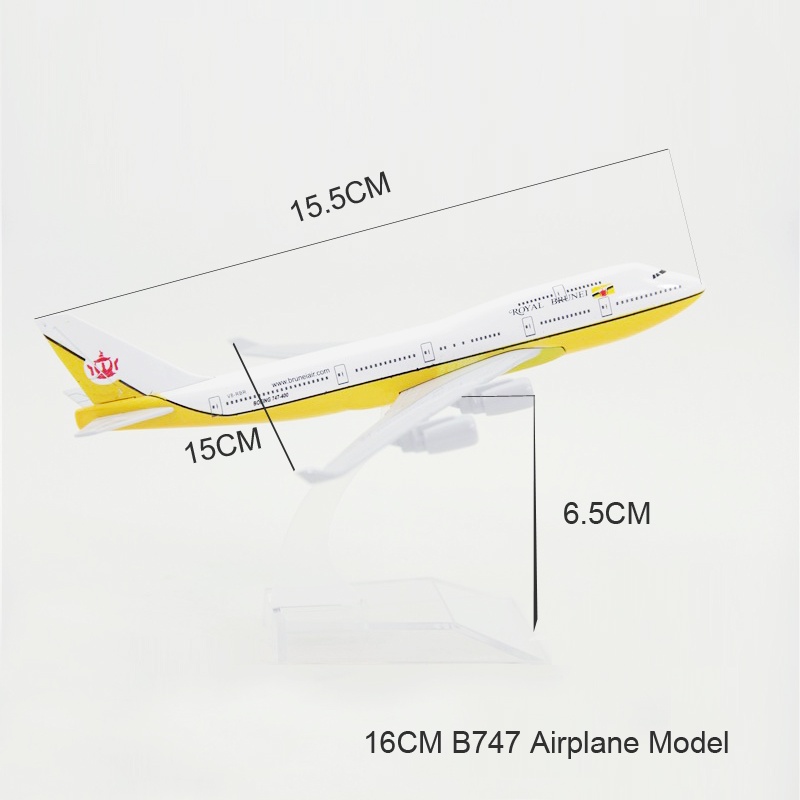 Mô Hình Máy Bay Boeing 747 16cm Bằng Hợp Kim Chất Lượng