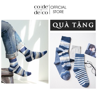 Tất vớ nam nữ cao cổ, thấp cổ xuất khẩu Code Deco, cotton, kháng khuẩn, khử mùi tốt