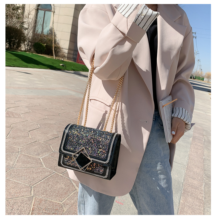 Túi Xách Nữ Đeo Chéo Dây Mắc Xích Thời Trang