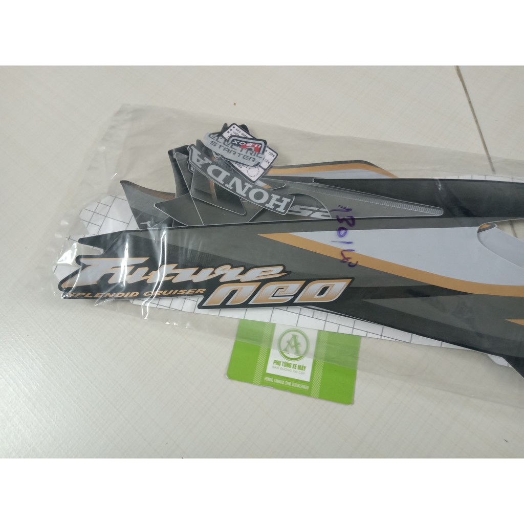 BỘ TEM 3 LỚP DÁN FULL XE FUTURE NEO MÀU ĐEN