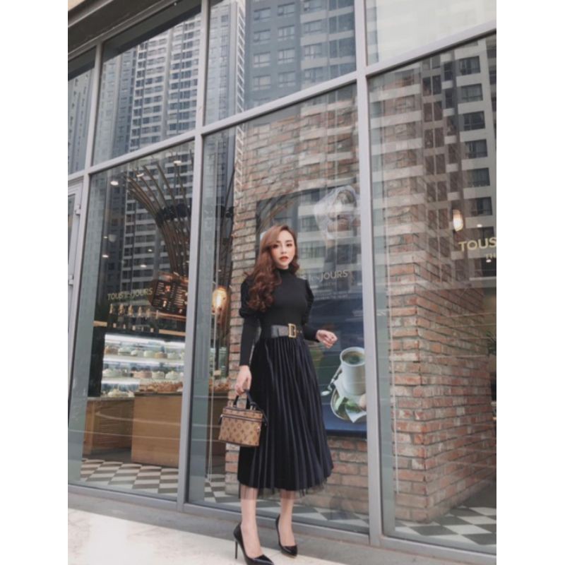 chân váy nhung phối lưới(xả kho) | BigBuy360 - bigbuy360.vn