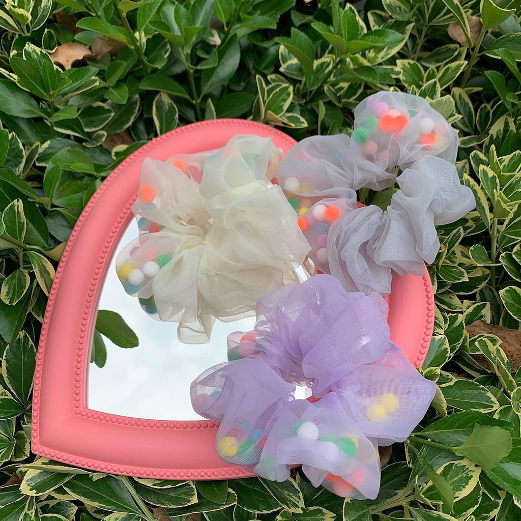 [Mã SKAMCLU8 giảm 10% cho đơn từ 100K] Cột Tóc Pom Pom