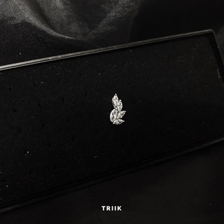 Khuyên tai đá - Leaf Dia Earring 02
