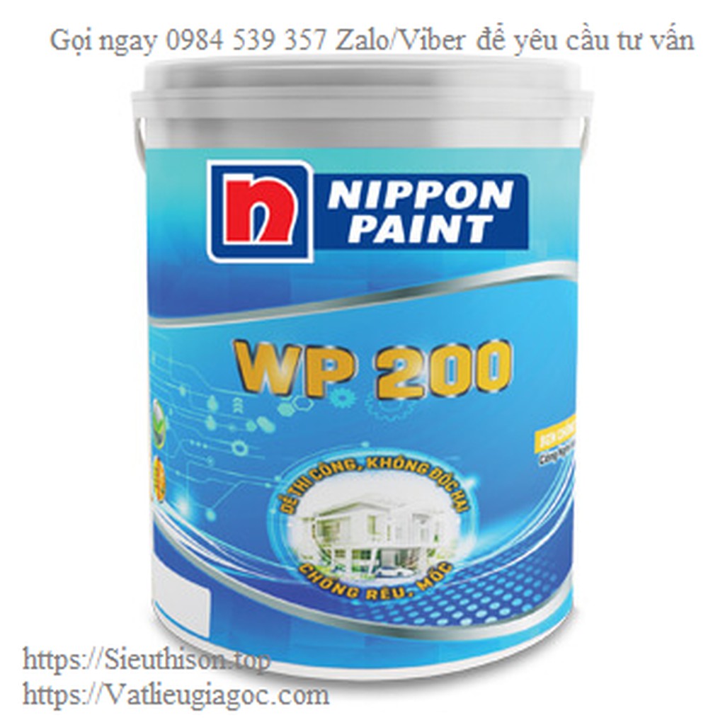 [FREESHIP]+[GIÁ SỈ] Sơn chống thấm NIPPON WP 200, 6 kg, Xám nhạt, xám đậm, vàng