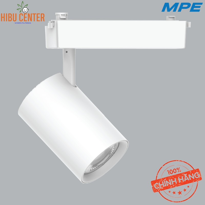 Đèn LED Chiếu Điểm Thanh Ray MPE Track Spotlight Series TSL (Thân Đèn Màu Trắng) 8W/ 12W/ 20W/ 25W/ 30W –Hàng Chính Hãng