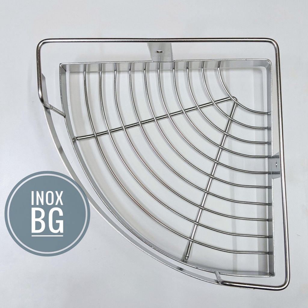 [INOX 304] Kệ góc 1 tầng Inox 304, Kệ treo đựng dầu gội sữa tắm trong nhà tắm, inox dày, đặc, sáng bóng, cứng cáp, đẹp