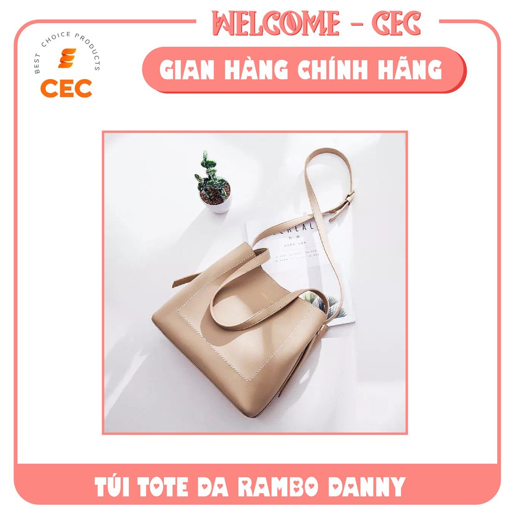 Túi xách da cho Nữ Rambo Danny, Túi thời trang trẻ 2021 bằng da đeo vai kích thước 30x25cm TX10 [CEC Store]