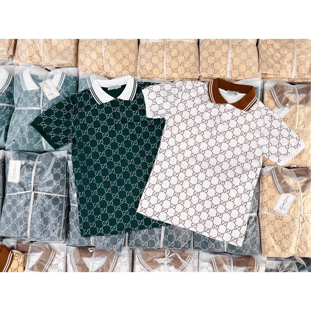 Áo Thun Nam Kiểu Cổ Bẻ Vải Cotton Cao Cấp Phối Họa Tiết Sang Trọng Phong Cách Ulzzang  Hot Trend [NEW UNISEX]