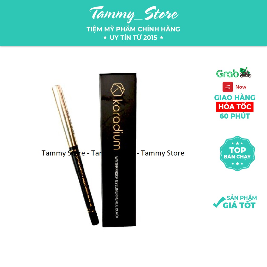 Chì Kẻ Mắt Chống Thấm Nước Karadium Waterproof Eyeliner Pencil Black | BigBuy360 - bigbuy360.vn