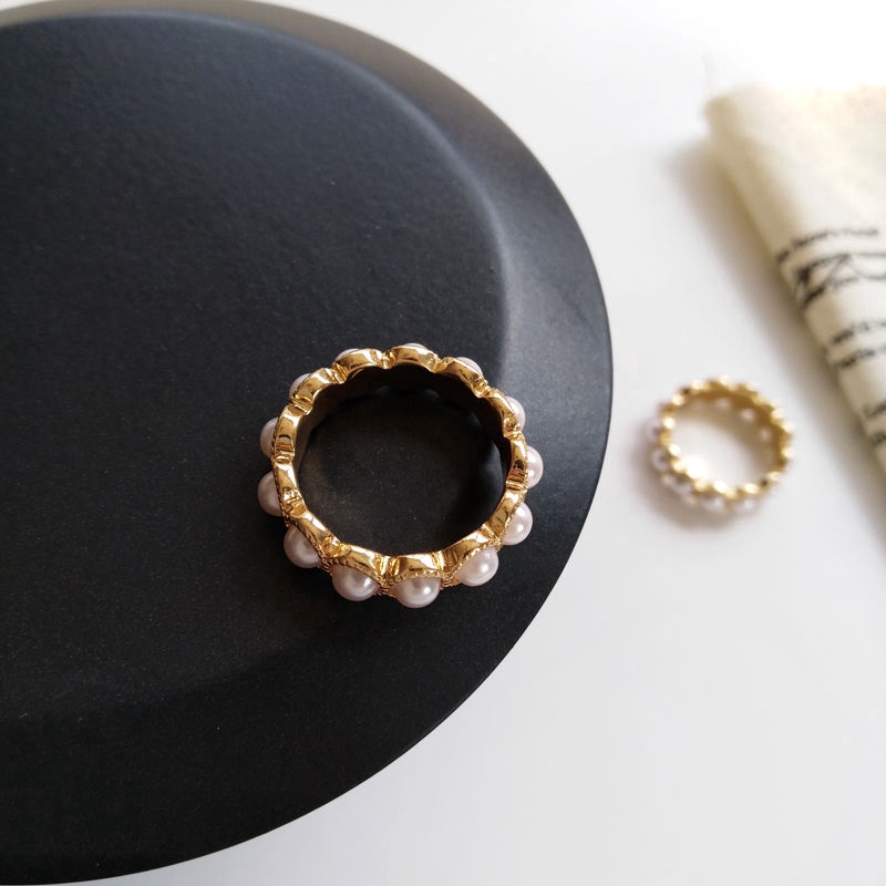 Nhẫn Ngọc Trai Đơn Giản Thời Trang