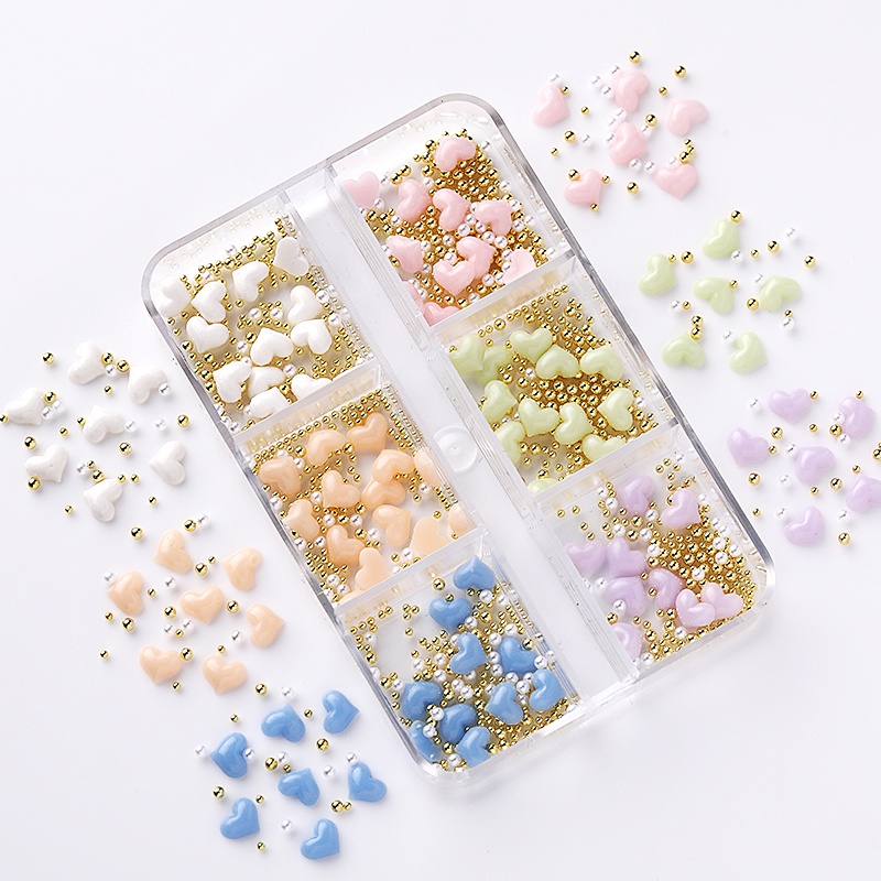 Phụ kiện trang trí móng DIY UR SUGAR bằng nhựa resin có thể thay đổi màu sắc nhiều kiểu tùy chọn