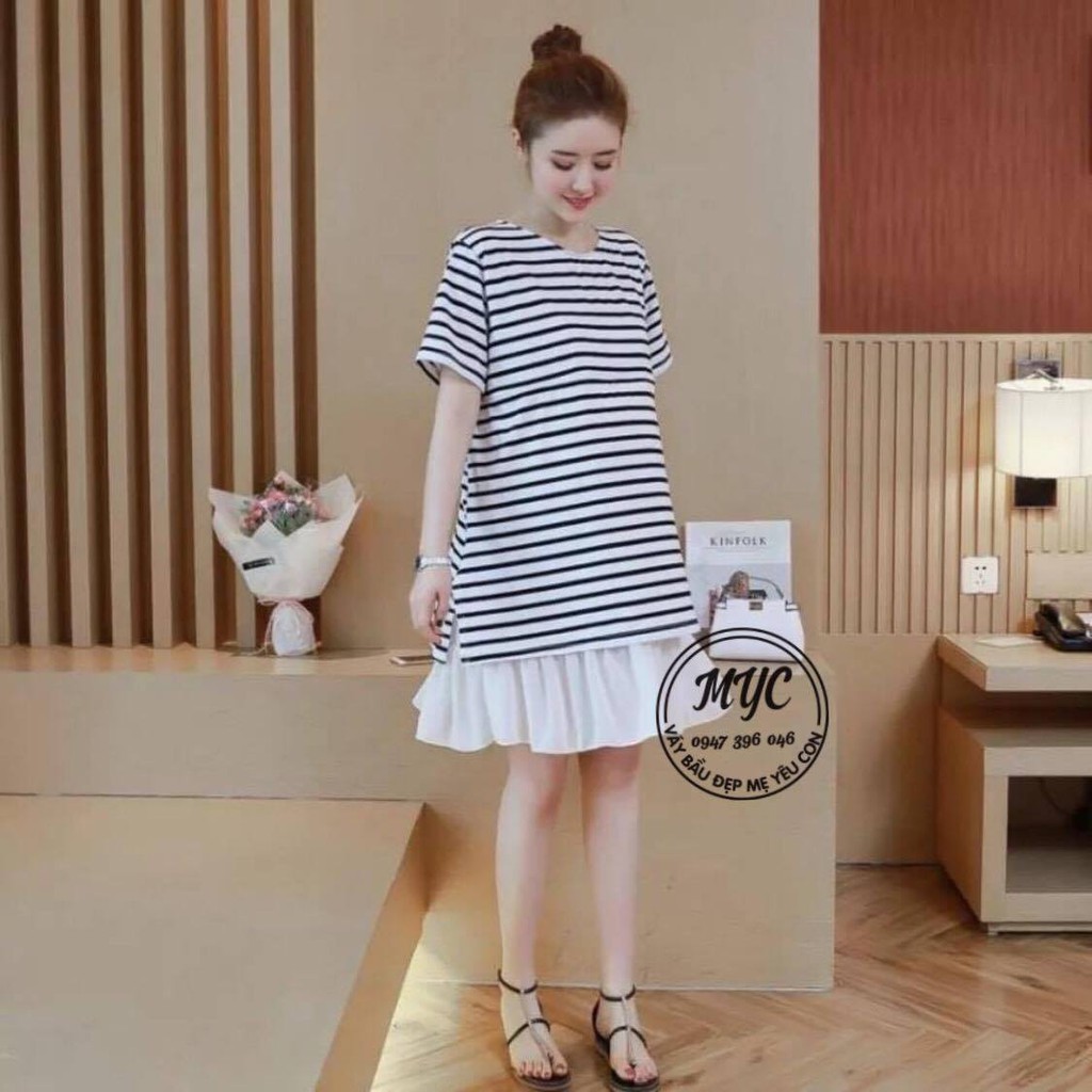 Váy bầu kẻ sọc ngang_MYC 1312