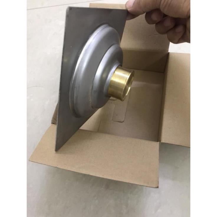 Hố ga inox 304 cao cấp (phễu thoát sàn chống hôi) mặt vuông LR-06 10x10cm dày 1.5mm ( Đầu đồng đế bằng ) | BigBuy360 - bigbuy360.vn