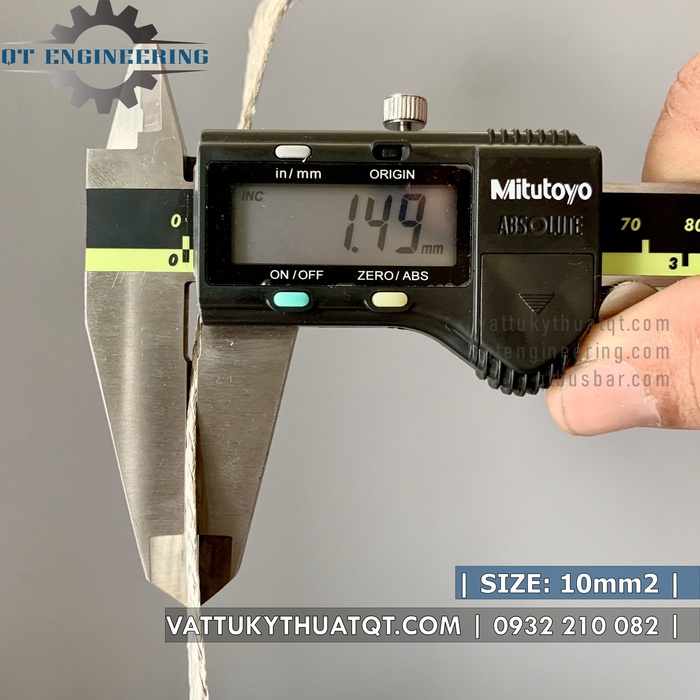 Dây Đồng Bện Mạ Thiếc 10mm2 - Bán lẻ đoạn 1m, 5m