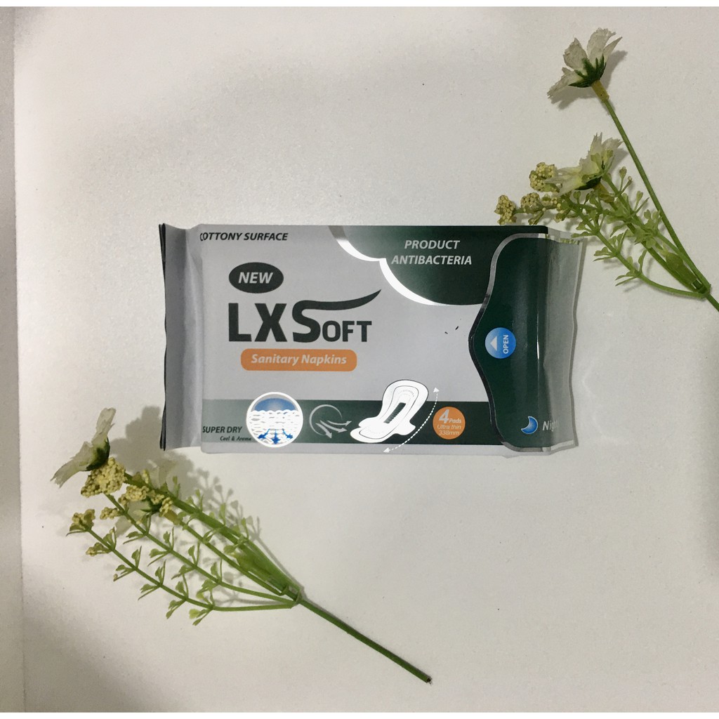 Băng Vệ Sinh LXSoft ban đêm 338mm🙋SIÊU MỎNG🙋CHIỀU DÀI VƯỢT TRỘI.